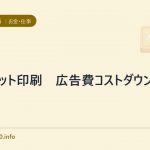 オフセット印刷　広告費コストダウン