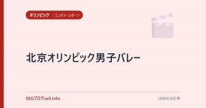北京オリンピック男子バレー