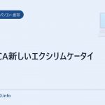 W63CA新しいエクシリムケータイ