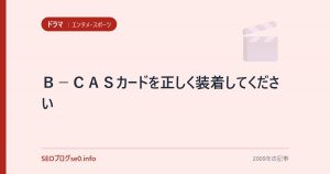 Ｂ－ＣＡＳカードを正しく装着してください