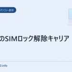 日本のSIMロック解除キャリア