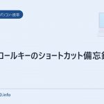 コントロールキーのショートカット備忘録