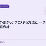aipoに外部からアクセスする方法とルーターのポート開放備忘録