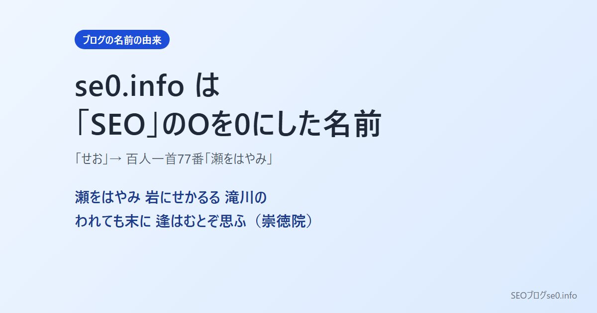 このブログについて